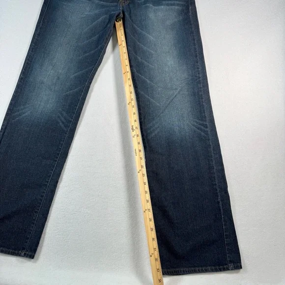 Lucky Brand Jeans Mens 34 Vintage Straight Mid Rise Dark Wash - Picture 8 of 13